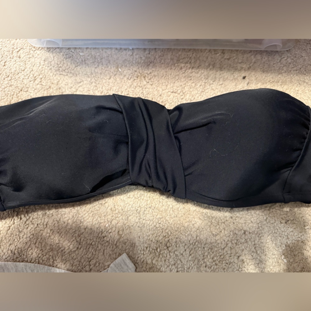 Boden black bandeau swim top. Size 10 EUC